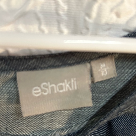 EShakti Medium Blue Cotton Dress - Picture 6 of 11